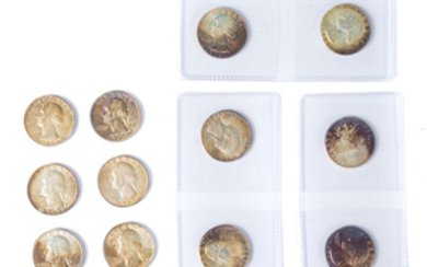 13 Beautiful Uncirculated Silver Quarters