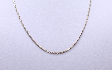 9ct Gold Greek Link 16in Chain Necklace Metal: Yellow...