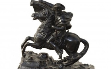 A Bronze Equestrian Figure of Napoleon I, 19th century