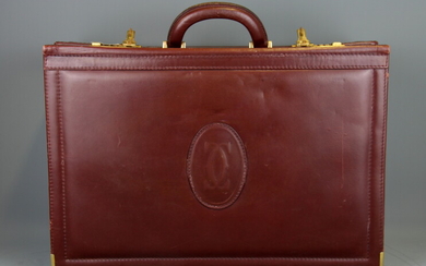 A Cartier leather case, 46 x 32 x 19cm.