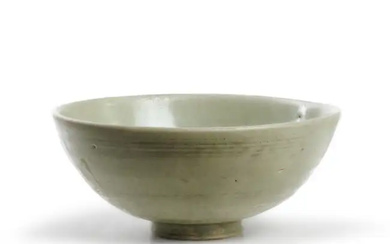 A Chinese Longquan grey stoneware celadon bowl Ming dynasty Covered in a...