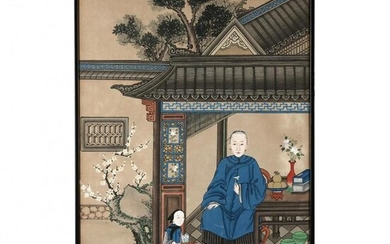 A Chinese Qing Dynasty Portrait Painting