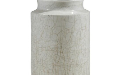 A Chinese "soft paste" porcelain cylindrical vase
