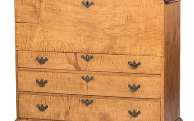 A Country Chippendale Maple Mule Chest