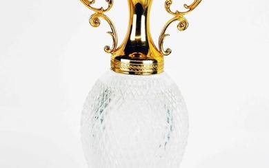 A Cut Crystal Gilt Bronze Mounted Vase