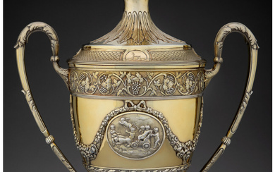A George III Gilt Silver Covered Two-Handled Trophy (1795)