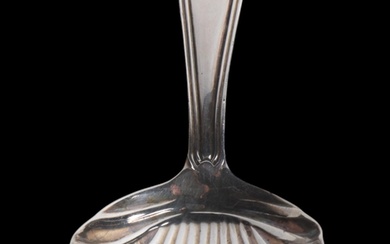 A George III silver Thread pattern tea caddy spoon, George S...