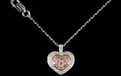 A House of Taylor PInk Sapphire and Diamond Pendant