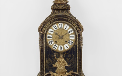 A Louis XIV style inlaid cartel clock