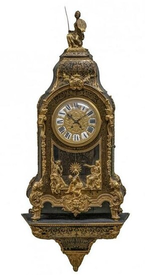 A PALATIAL FRENCH BOULLE BRACKET CLOCK
