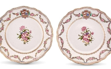 A Pair of Chinese Export Porcelain Plates