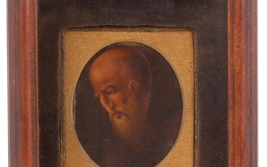 A Portrait Miniature of a Saint