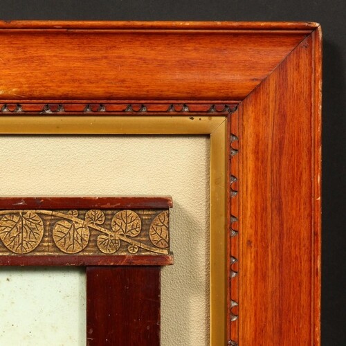 A Secessionist style frame, rebate size - 6.75" x 8.75" (17 ...