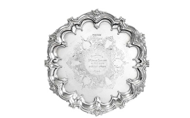 A Victorian Silver Salver by Jenkins and Timm, Sheffield, 1900