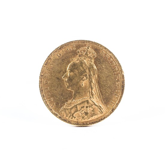 A Victorian gold full sovereign 1889, 7.9g.