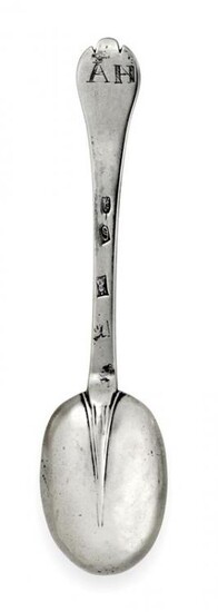 A William III Silver Trefid Spoon, Maker's Mark Worn, London,...