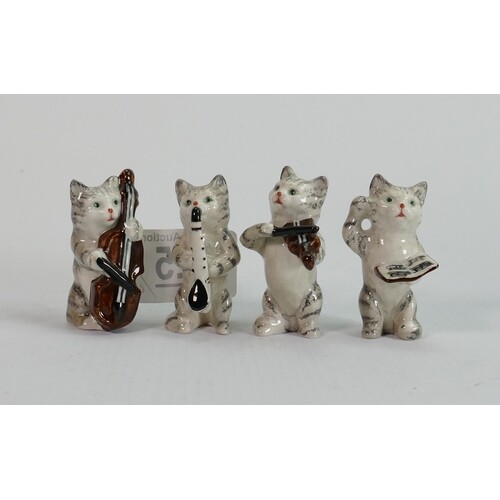 A collection of Beswick early cat chorus figures (4)