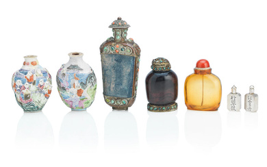 A collection of Chinese snuff bottles 19th Century