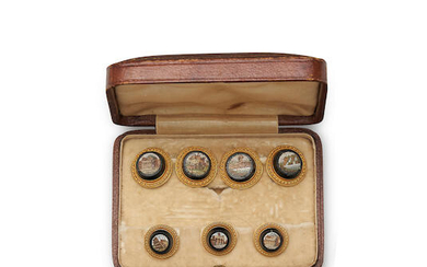 A collection of dress studs and buttons