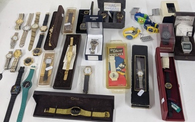 A collection of mixed wrist watches to include Walt...