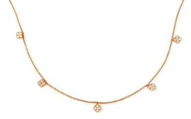 A diamond-set necklace
