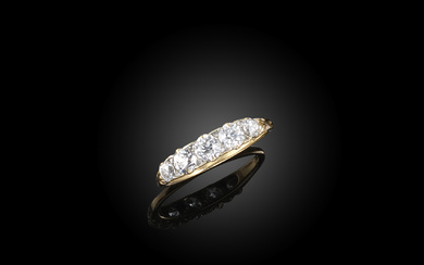 A five-stone diamond ring