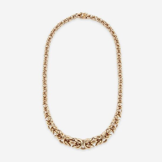 A fourteen karat chain necklace, Italy