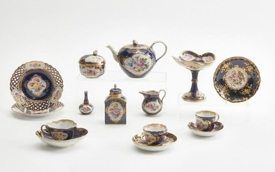 A group of Meissen porcelain articles