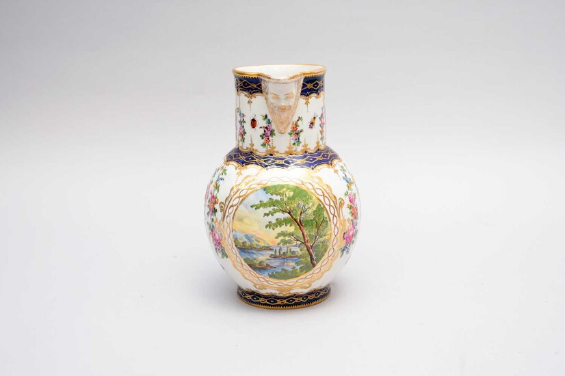 A late 19th century French jug in the Derby-style