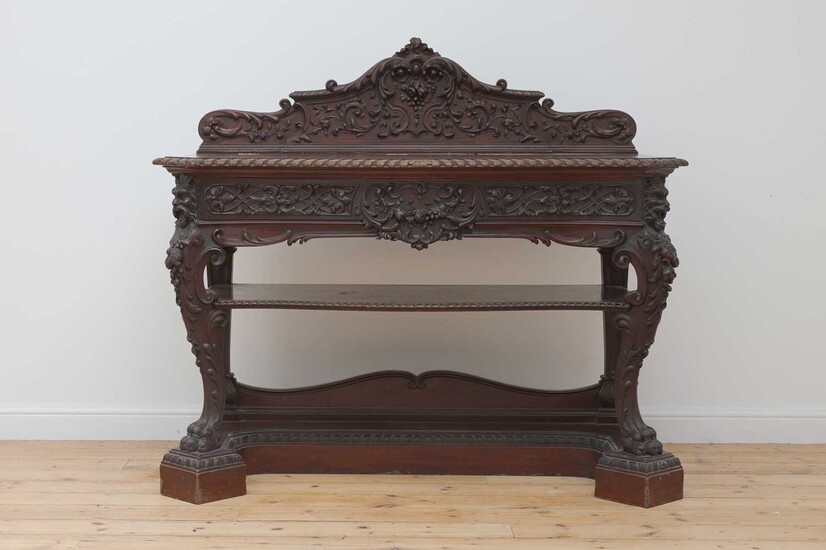 A mahogany serving table by Gillows of Lancaster