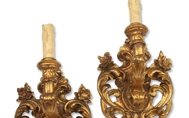 A pair of Italian Baroque style light sconces