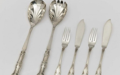 A twelve-piece set of fish knives and forks - Bruckmann