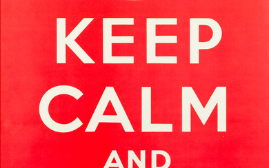 ANONYMOUS KEEP CALM AND CARRY ON, 1939
