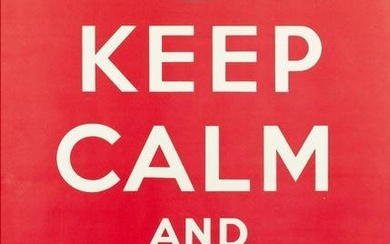 ANONYMOUS KEEP CALM AND CARRY ON, 1939