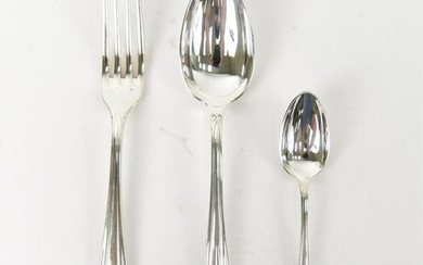 (32) ANTIQUE FRENCH SILVERPLATE FLATWARE