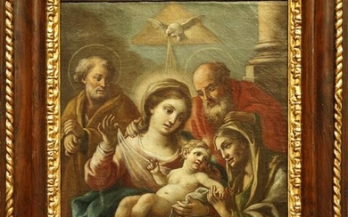 ARTISTA DEL XVIII SECOLO Holy Family.
