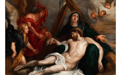 Abraham van Diepenbeck, nach Anthonius van Dyck (1599-1641), 1596 – 1675, zug., Die Beweinung Christi
