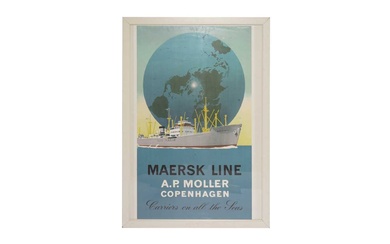 After Aage Rasmussen - Maersk Line and Odense advertising posters | offset lithographic prints