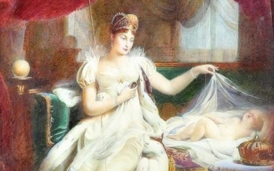 After Joseph Franque Miniature The Empress Marie Louise...