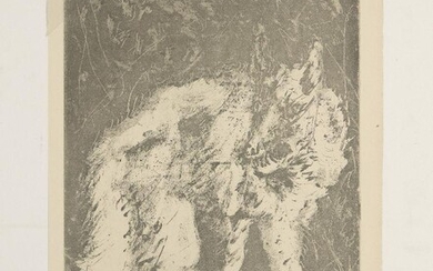 After Pablo Picasso, Spanish 1881-1973- Le Loup, from Histoire Naturelle (Textes de Buffon), 1942; etching with aquatint on wove, from the edition of 135, sheet: 36.8 x 28 cm, (unframed) Provenance: Alan Cristea Gallery, London