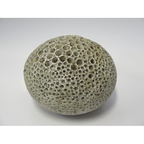 Alan Wallwork, Studio Pottery Seed Pod, initialled, 19cm wid...