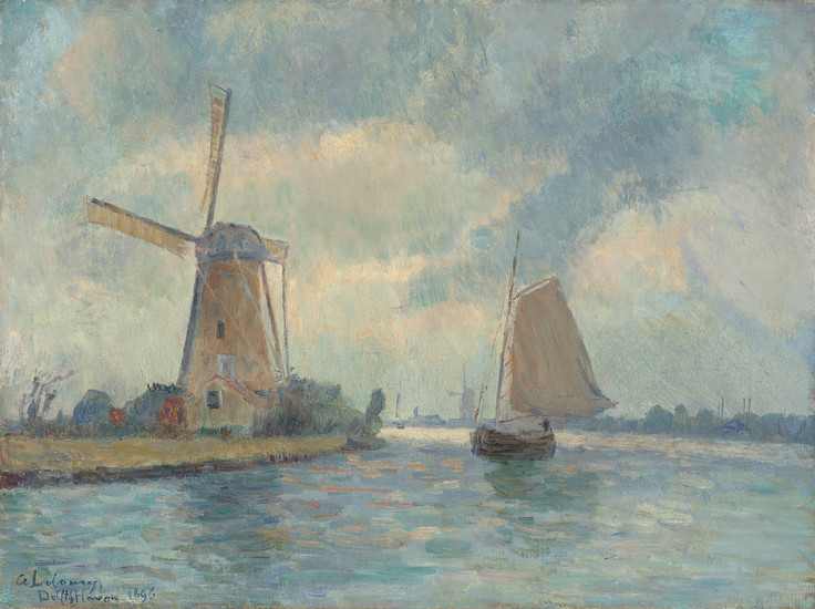 Albert Lebourg (1849-1928), Moulin à Delft
