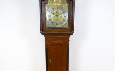 Alexander Mitchel (Mitchell) Gorbals, Glasgow : A Scottish Geo III oak 8-day longcase clock the