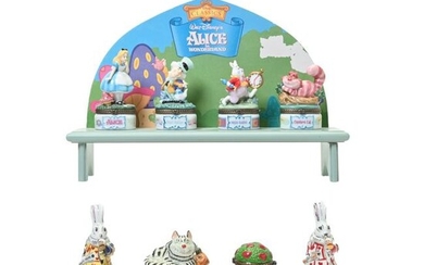 Alice in Wonderland Novelty Porcelain Boxes Including