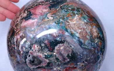 Amazing Natural Very Artistic Jasper Sphere - 180×180×180 mm - 8442 g