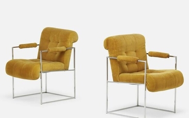 American, Lounge chairs, pair
