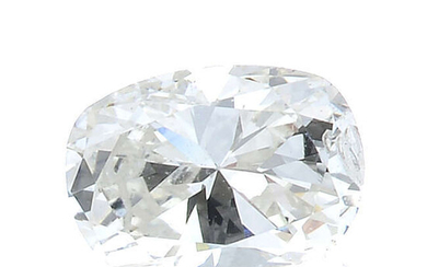 An oval-shape diamond, weighing 0.15ct.