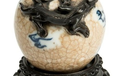 Ancient Chinese Inkwell Porcelain period Guan with