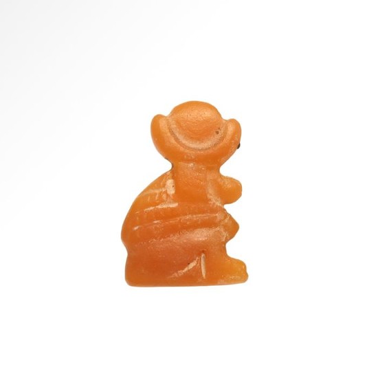 Ancient Egyptian CarnelianAmulet, Thoth the Baboon