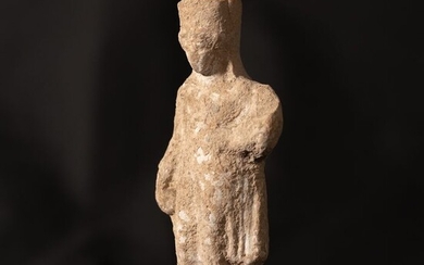 Ancient Greek Terracotta standing figure of a Kore, 13 x 6 cm